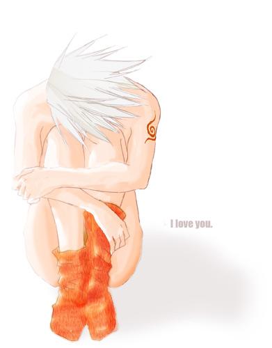 Naked Kakashi only in Orange Socks